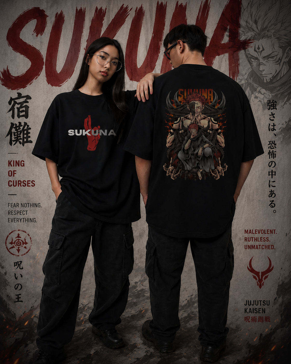 Sukuna Unisex Oversized Classic T-Shirt