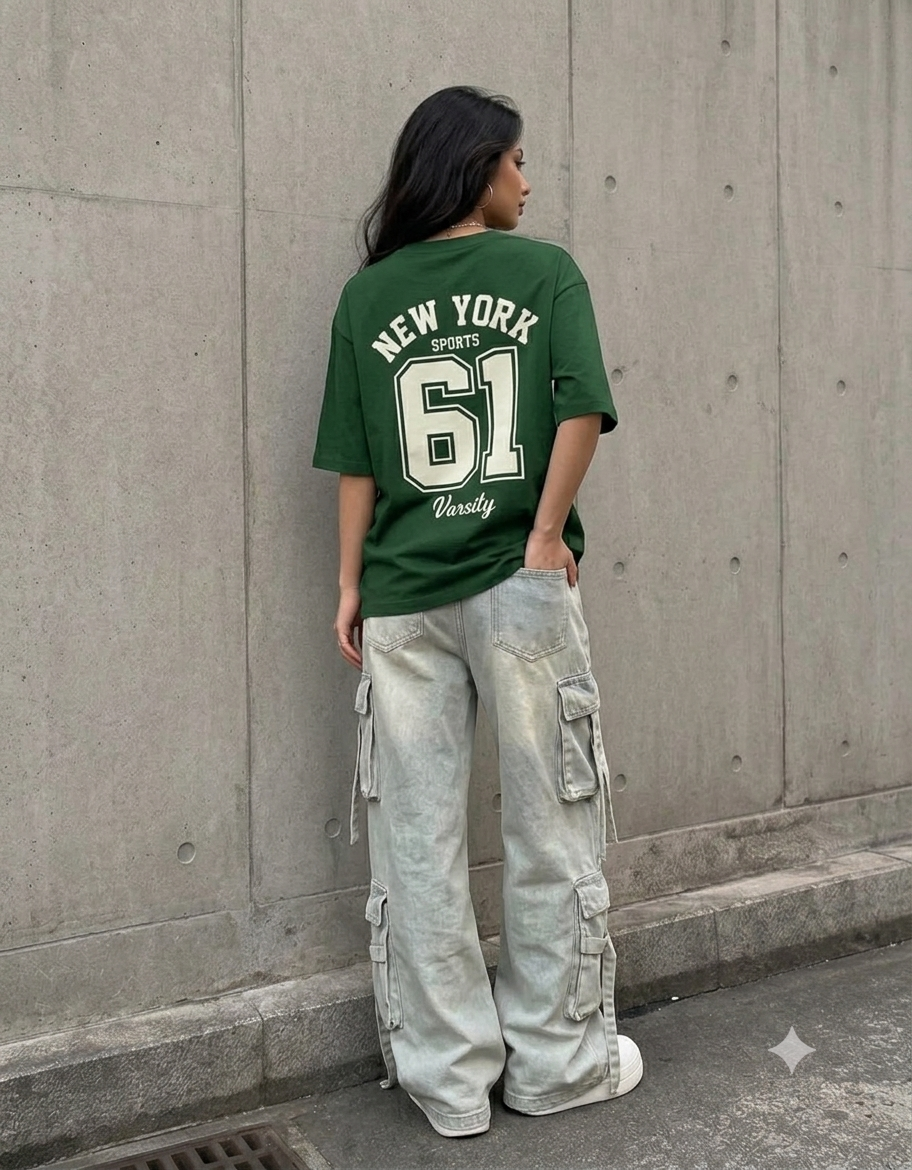 Sport Varsity Unisex Oversized Classic T-Shirt
