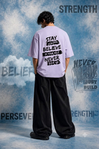 Believe In Your Self Unisex Terry Oversized Tee