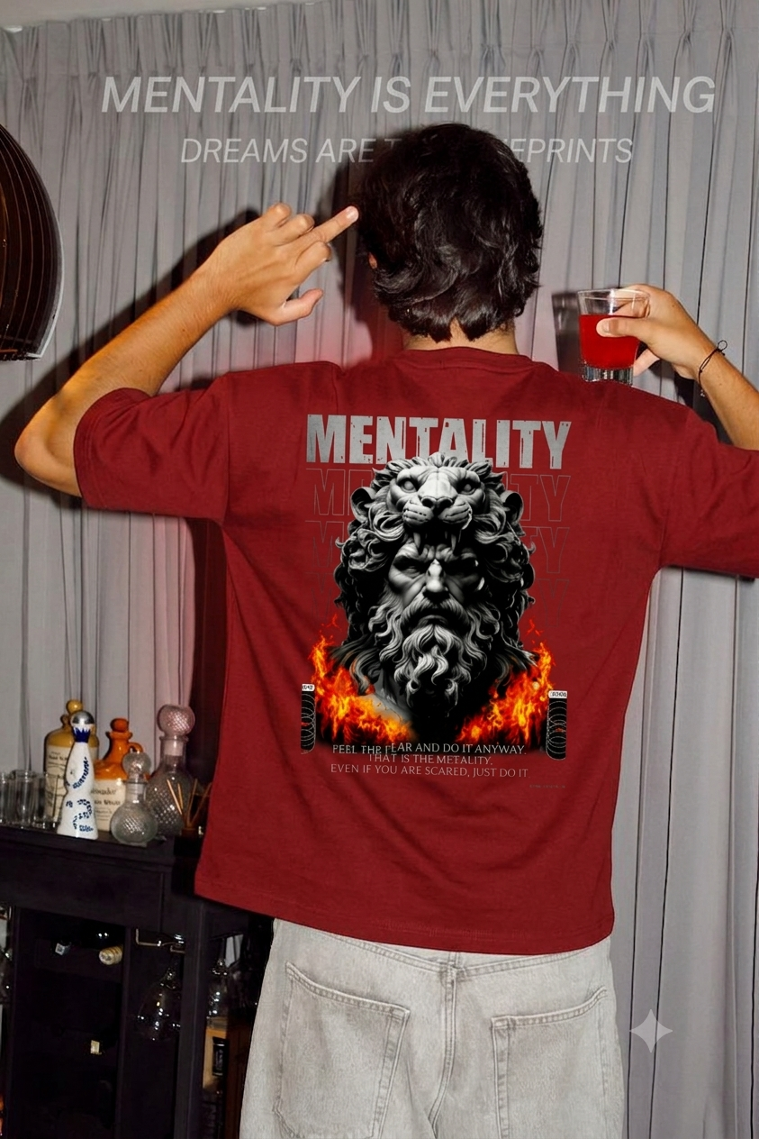 Mentality Unisex Terry Oversized Tee