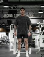 Train Like A God Unisex Acid Washed Oversized Tee