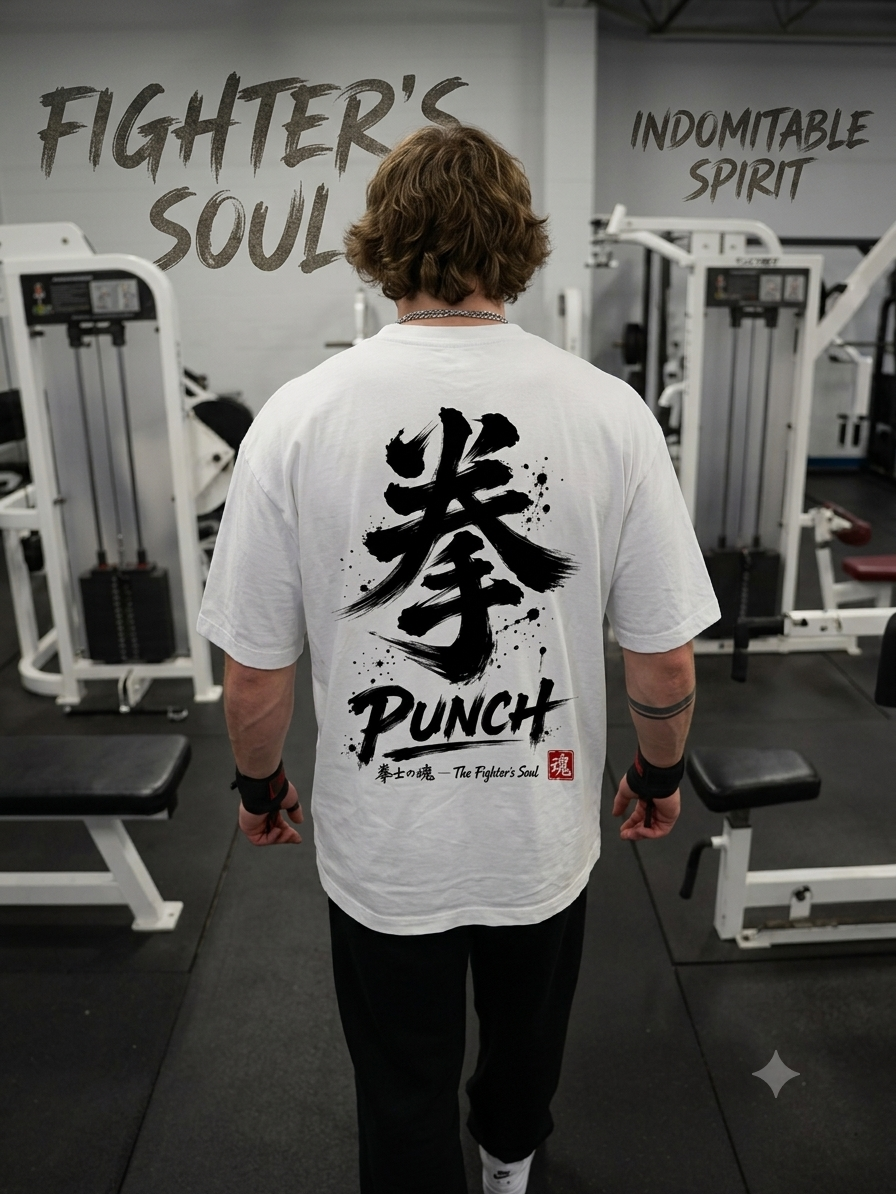Punch Unisex Terry Oversized Tee